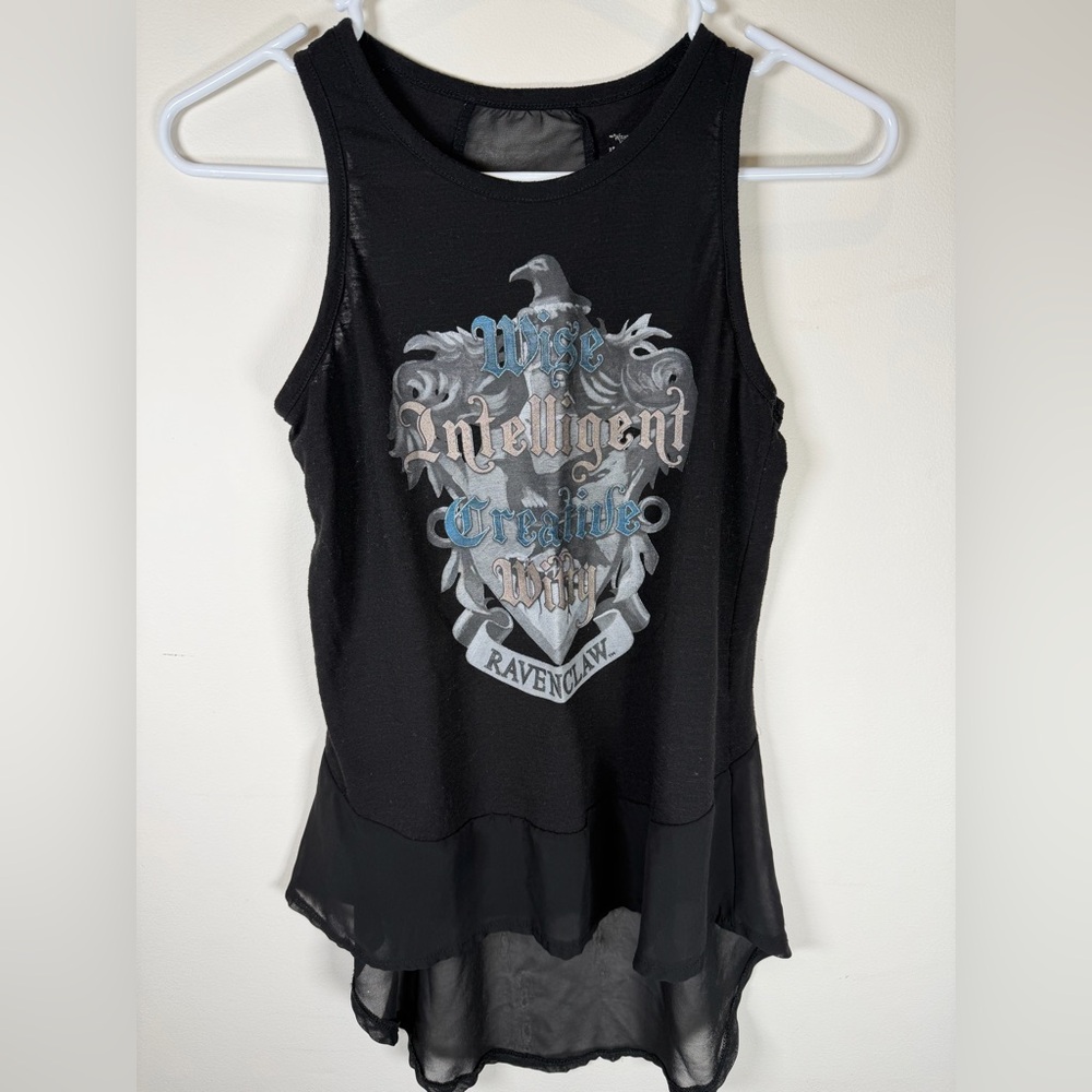 Harry Potter Ravenclaw Racerback Hi-Low Chiffon Tank Size S